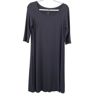 Eileen Fisher NEW Super Soft Jersey Knit‎ Scoop Neck Tunic Dress Size Small